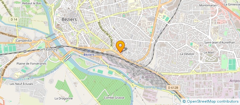 localisation de l'entreprise A&A HOLDING à BEZIERS