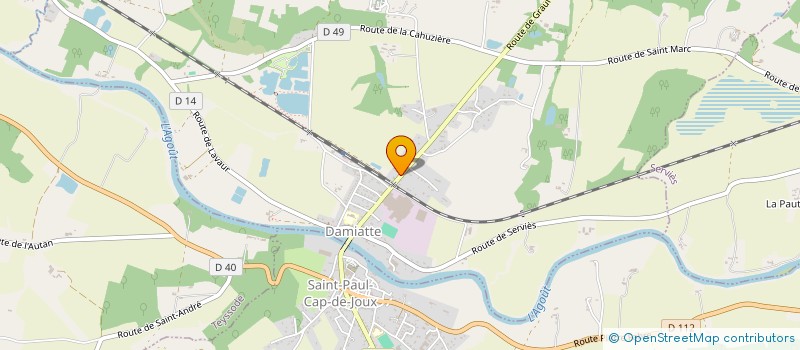 localisation de l'entreprise A.A.I.  DAMIATTE