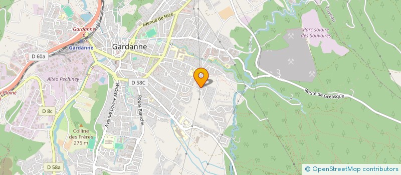 localisation de l'entreprise A.A. IDROTEC à GARDANNE