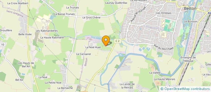 localisation de l'entreprise A.A. IMMOBILIER  BETTON