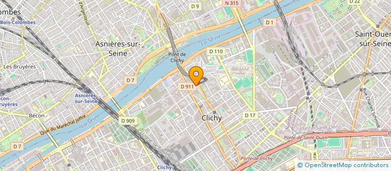 localisation de l'entreprise A&A INTERNATIONAL à CLICHY