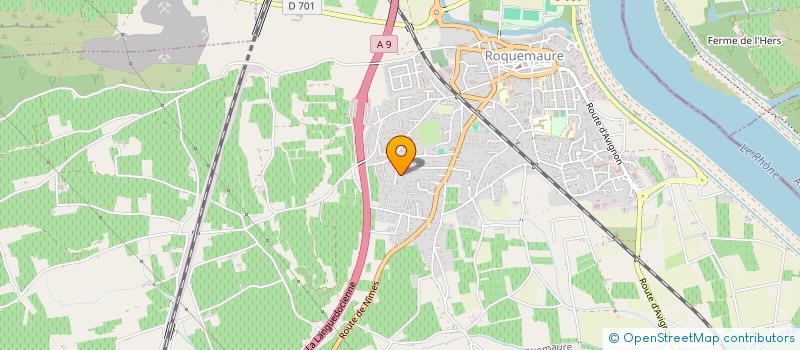 localisation de l'entreprise A.A INVEST  ROQUEMAURE