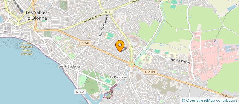 localisation de l'entreprise A & A INVESTISSEMENT à LES SABLES D'OLONNE