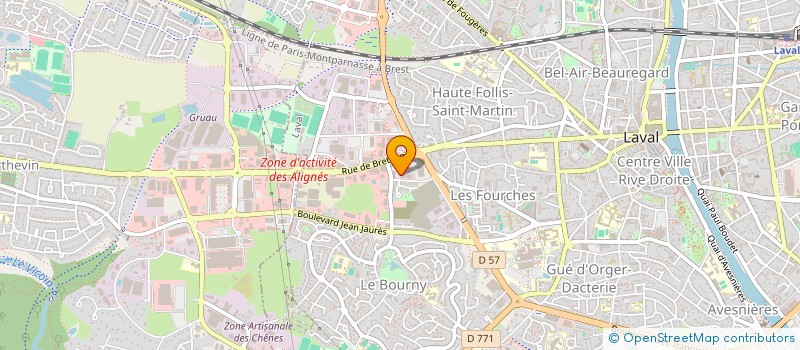 localisation de l'entreprise A.A.J. FINANCES à LAVAL