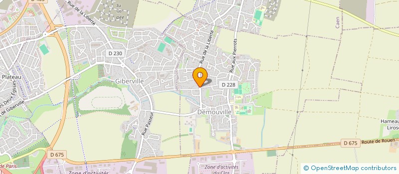 localisation de l'entreprise A A M E.  DEMOUVILLE