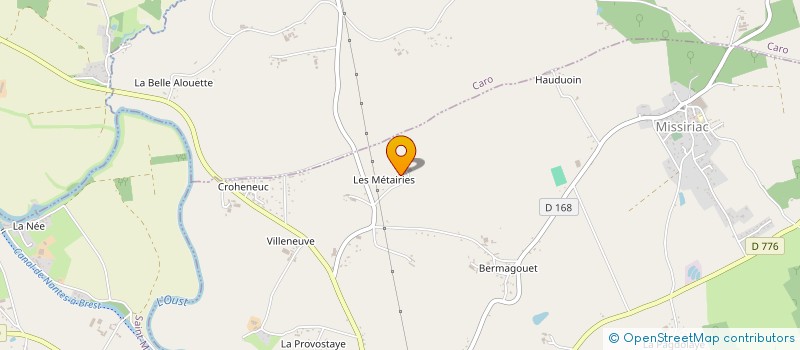 localisation de l'entreprise A.A.M. HOLSTEIN à MISSIRIAC