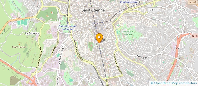 localisation de l'entreprise A A M IMMOBILIER  SAINT-ETIENNE