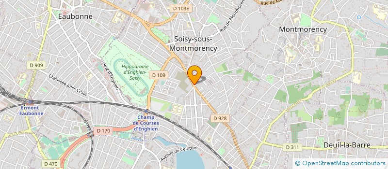localisation de l'entreprise A.A.P. à SOISY-SOUS-MONTMORENCY