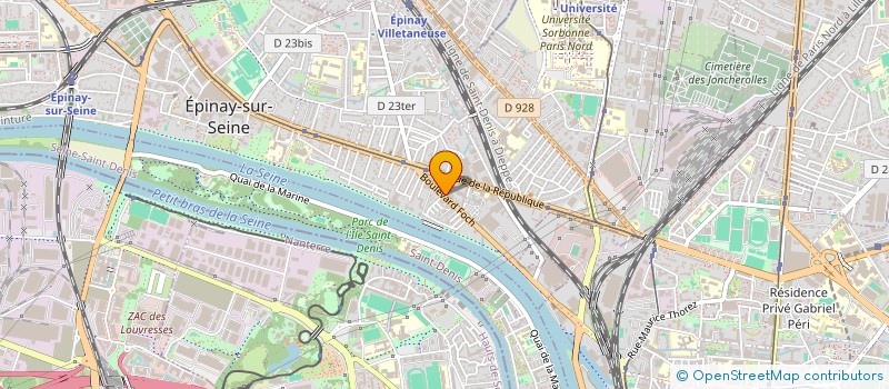 localisation de l'entreprise A.A.P. (AIDE AUX PERSONNES) à EPINAY-SUR-SEINE