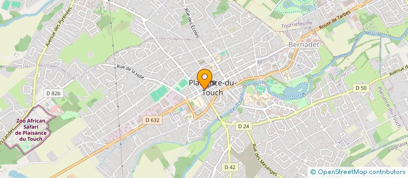 localisation de l'entreprise A.A.P.P.M.A.  PLAISANCE-DU-TOUCH