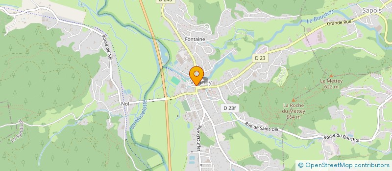 localisation de l'entreprise A.A.P.P.M.A DE VAGNEY - SOCIETE DES PECHEURS A LA LIGNE DE VAGNEY  VAGNEY