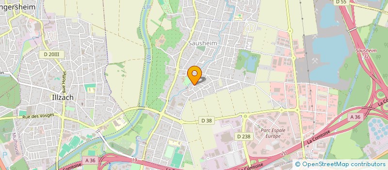 localisation de l'entreprise A.A.P.P.M.A.- SAUSHEIM  SAUSHEIM