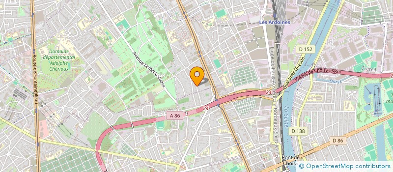 localisation de l'entreprise A A P P PECHE ET PISCICULTURE à VITRY-SUR-SEINE