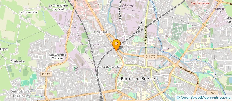 localisation de l'entreprise A.A.S à BOURG-EN-BRESSE