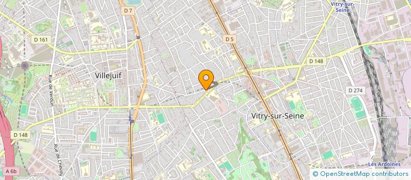 localisation de l'entreprise A.A.S à VITRY-SUR-SEINE