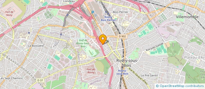 localisation de l'entreprise A A S à ROSNY-SOUS-BOIS