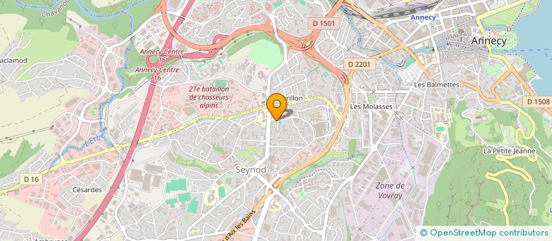 localisation de l'entreprise A.A.S.A. à ANNECY