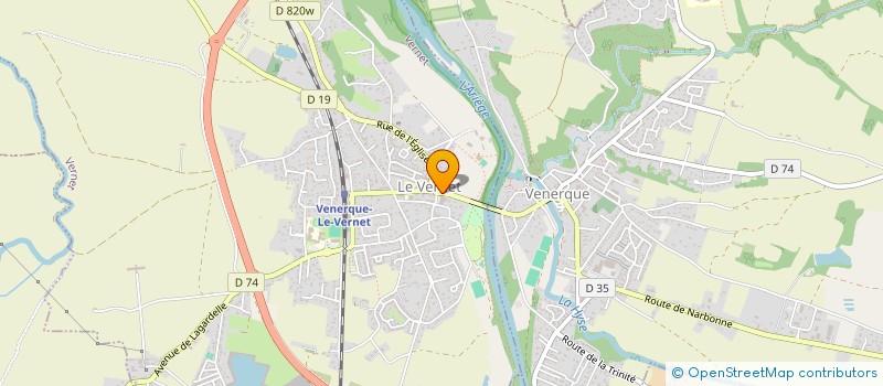 localisation de l'entreprise A.A.S. DISTRIBUTION  VERNET