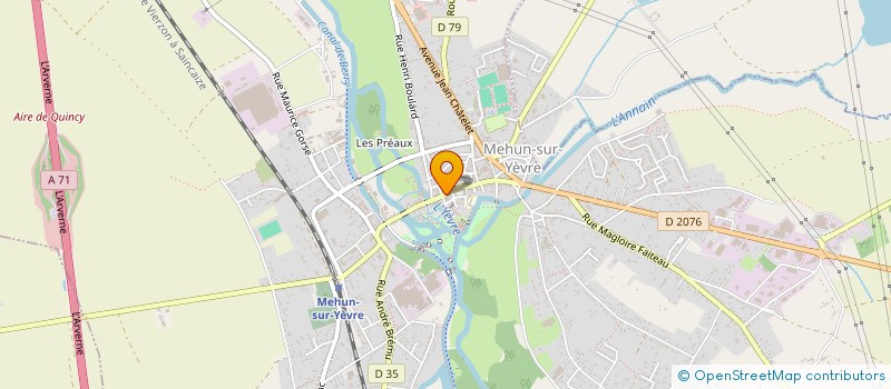 localisation de l'entreprise A&A SATIER  MEHUN-SUR-YEVRE