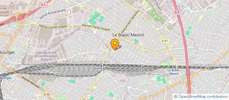 localisation de l'entreprise A&A SERVICES à LE BLANC-MESNIL