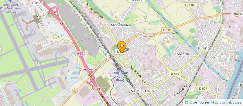 localisation de l'entreprise A.A. SERVICES à SAINT-LOUIS