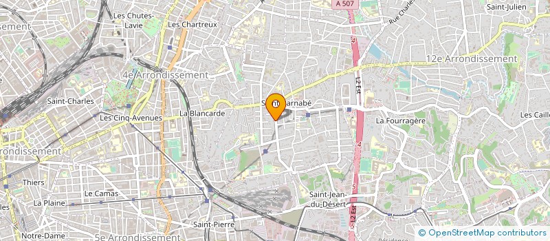 localisation de l'entreprise A A STARGATE PRODUCTION  MARSEILLE