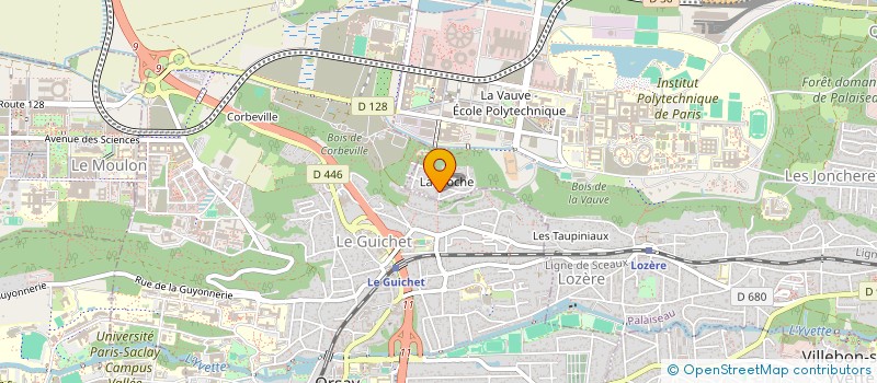 localisation de l'entreprise A.A.T.I.C. à PALAISEAU