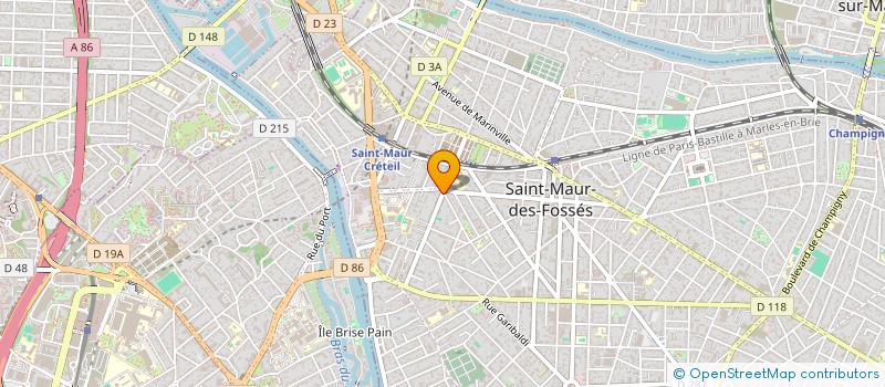 localisation de l'entreprise A.A.TANDEM  SAINT-MAUR-DES-FOSSES