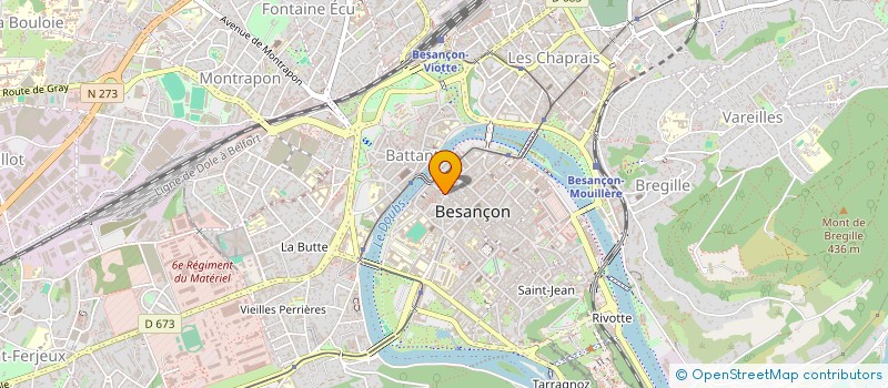 localisation de l'entreprise A.A.U. LHOMME ET NECTOUX à BESANCON