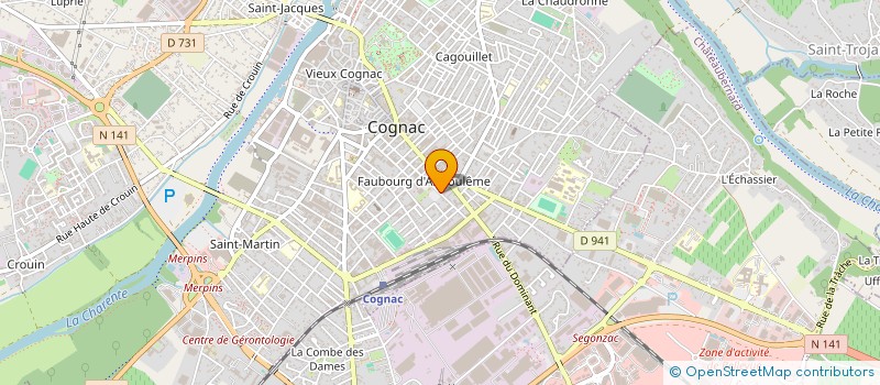localisation de l'entreprise A A Z à COGNAC