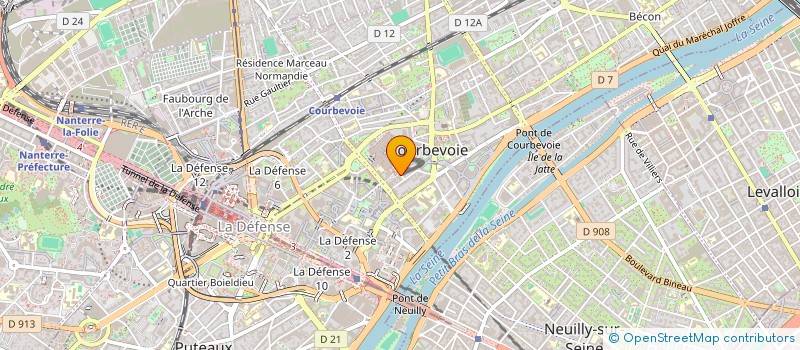 localisation de l'entreprise A A Z à COURBEVOIE