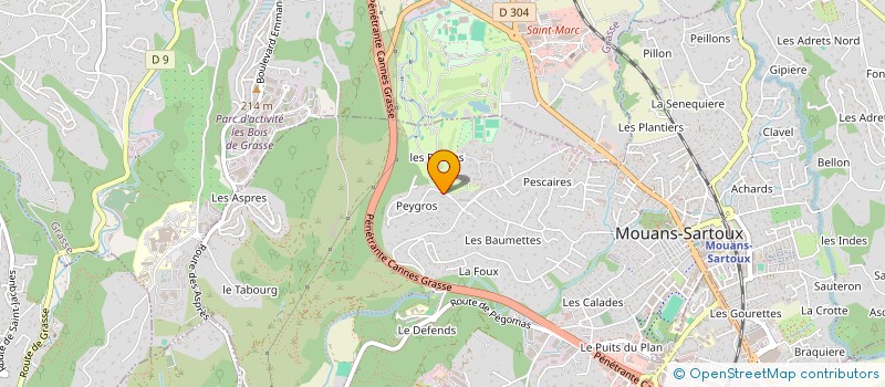 localisation de l'entreprise A.A.Z BAT'SERVIPLUS  MOUANS-SARTOUX