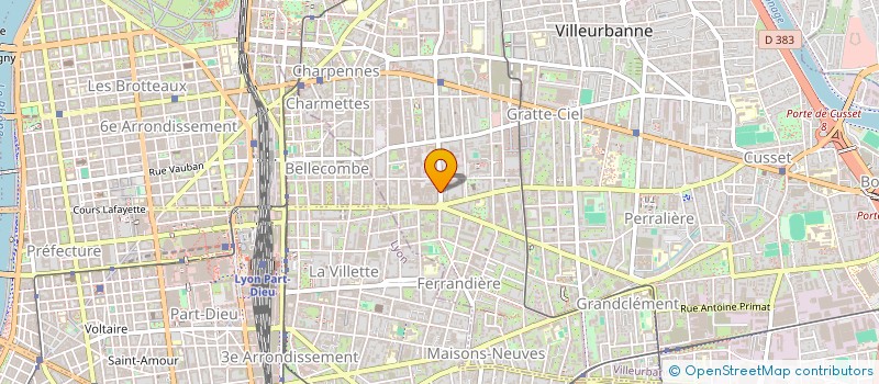 localisation de l'entreprise A A Z BATIMENT  VILLEURBANNE