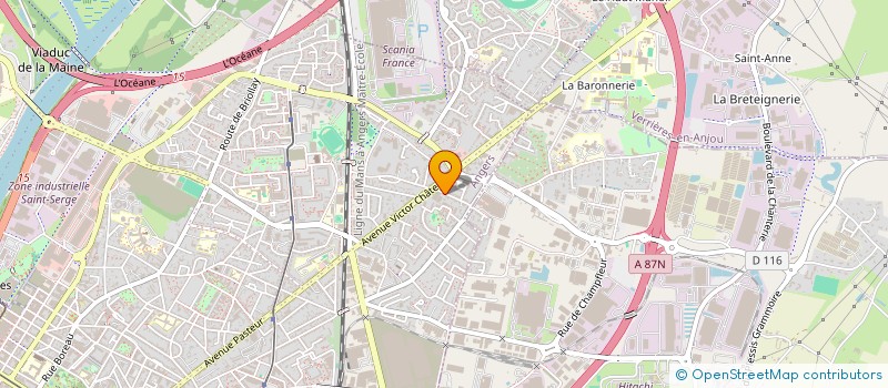 localisation de l'entreprise A A Z LABROSSE à ANGERS