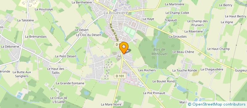 localisation de l'entreprise A A Z ORGANISATION  LA BOUEXIERE