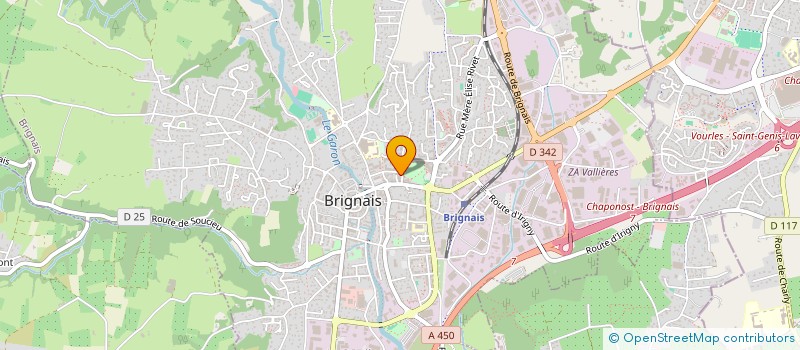 localisation de l'entreprise A A Z SERVICES  BRIGNAIS