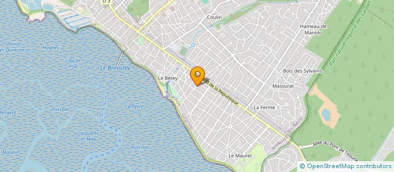 localisation de l'entreprise A.AGENCE DIAMANT  ANDERNOS-LES-BAINS