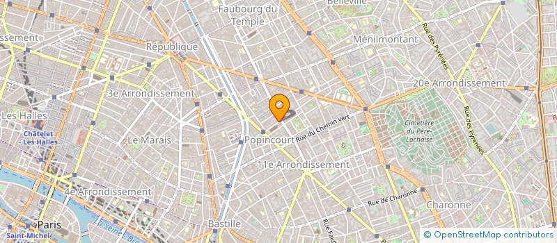 localisation de l'entreprise A. (ALINEA)  PARIS