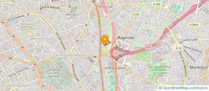 localisation de l'entreprise A (ALLO INFO SERVICE)  PARIS