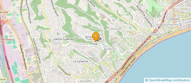 localisation de l'entreprise A'AM FAST à NICE