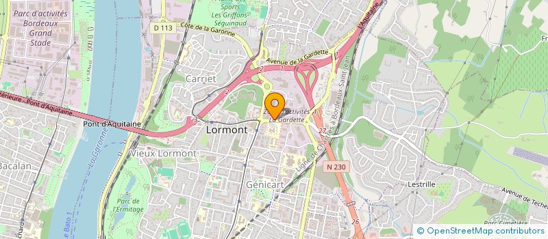 localisation de l'entreprise A. AMETHYSTE PROPRETE  LORMONT