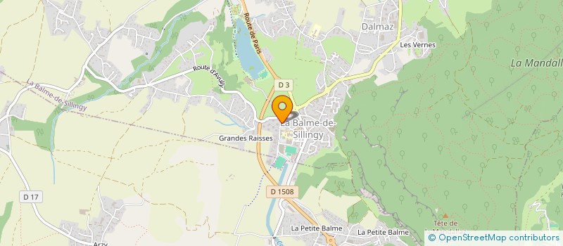 localisation de l'entreprise A AND C à LA BALME-DE-SILLINGY