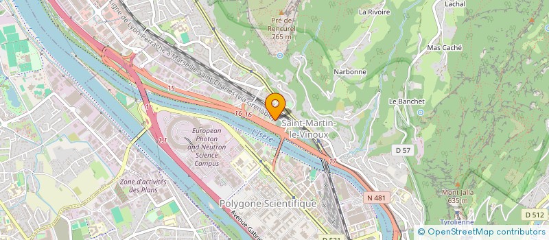 localisation de l'entreprise A AND J DIFFUSION  SAINT-MARTIN-LE-VINOUX