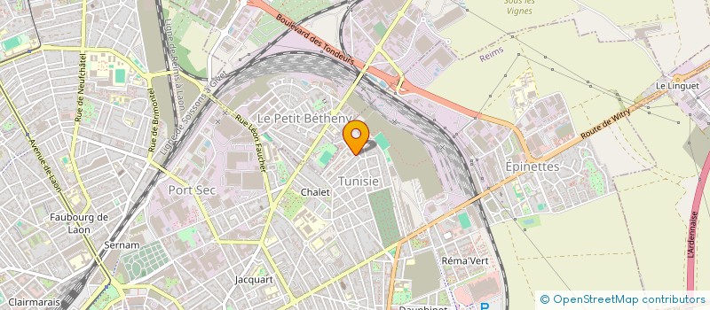 localisation de l'entreprise A&ANR.  REIMS