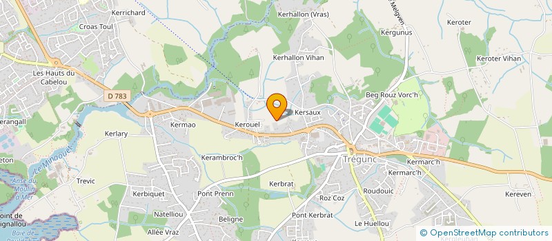 localisation de l'entreprise A ARCHITECTURE INTERIEURE & DESIGN  TREGUNC