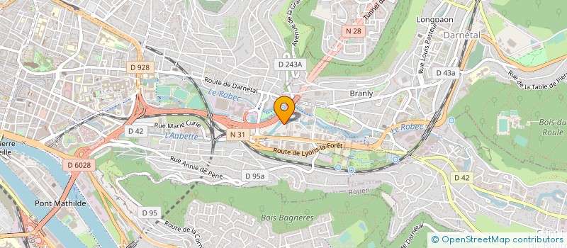 localisation de l'entreprise A'AREVEA à ROUEN