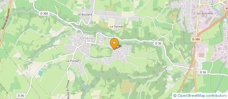 localisation de l'entreprise A AU CARRE  ORLIENAS