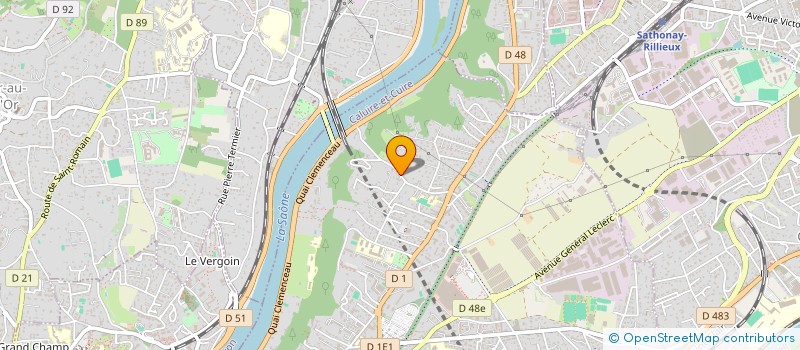 localisation de l'entreprise A AU CARRE ARCHITECTE  CALUIRE-ET-CUIRE