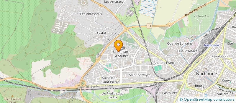 localisation de l'entreprise A.AVUCLU  NARBONNE