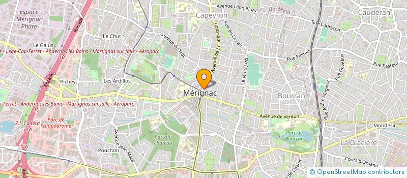 localisation de l'entreprise A AXEL IMMOBILIER à MERIGNAC